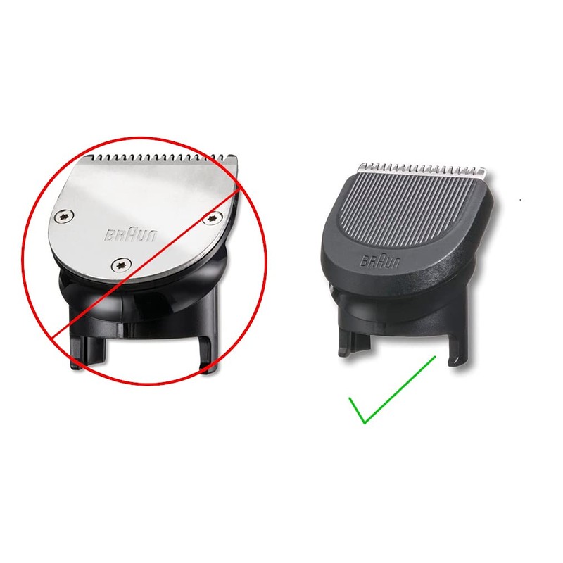 Braun Replacement #1 Fix Comb for Plastic Blade Version, Types