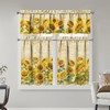 sdhinlwo Sunflower Kitchen Curtains Sets for Windows Summer Sink Window