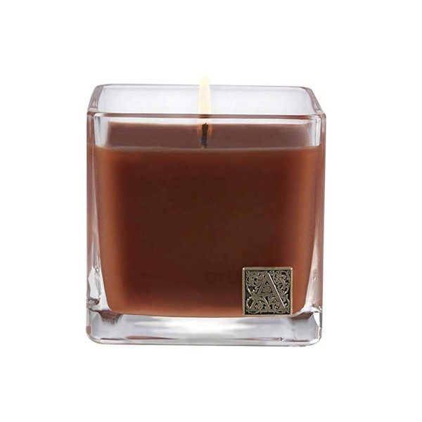 Cinnamon Cider Medium Glass Cube 12oz Candle by Aromatique