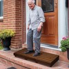 Outdoor Steps 3.5'' Height, Wooden Step Platform 35” Length, Step