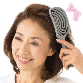 MEIDAI Smooth Hair Volume Up Brush, Glossy Hair Brush, Fluffy Brush, Shiny Hair Brush, Blow Brush, Blowing Brush, Hairdryer Brush, Wet Hair Brush, Easy to Dry Brush, Tsuyami, Bristle (4 in 1 Hair