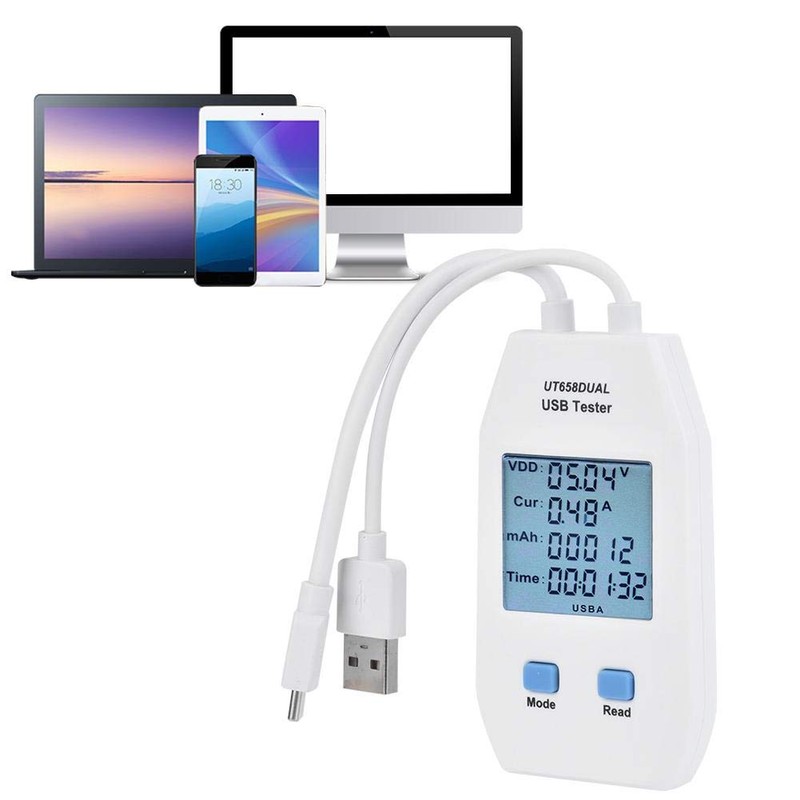 LCD Digital Display USB Ammeter Power Meter Detector Tester Multimeter