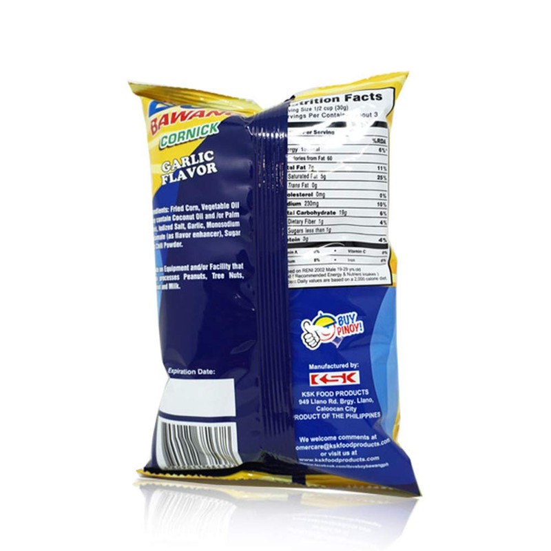 Boy Bawang Cornick, Garlic - Crispy Tasty & Gluten-Free Corn