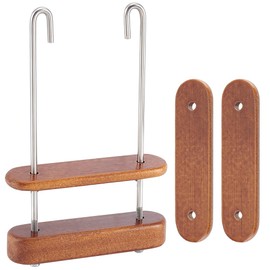 BENECREAT Wooden Weaving Clamp, Backstrap Weaving Horse Bar, Waist Belt Weaving Clamp, Weaving Tools for Off The Loom Weaving, Crafts Lovers