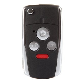 SELEAD Flip Key Fob 4 Buttons Keyless Entry Remote Shell CASE for 2003-2010 for Honda Accord Pilot CR-V Civic Ridgeline Antitheft Keyless Entry Systems ADP05703201S 2pcs US Stock