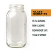 County Line Kitchen Glass Cold Brew Coffee Maker with Lid