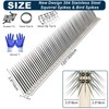 WHCDSTGJ Bird Spikes, Squirrel Spikes and Squirrel Baffles Keep Raccoons,