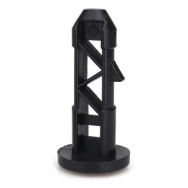 4 PCS Wheelie Bin Lid Hinge Pins 65mx18mm Black Plastic Fit for 240L Outdoor Wheelie Trash Bins