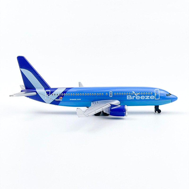 Breeze Airplane Model, Die-cast Metal Planes with Plastic Parts, Suitable