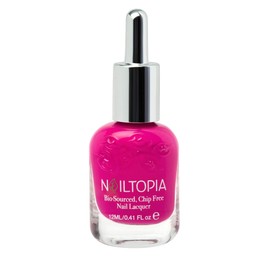 Nailtopia Bio-Sourced, Chip-Free Nail Lacquer - Fast Dry Nail Polish - Superfood-Infused - Natural Nail Polish - Thats Hot - 0.41 oz