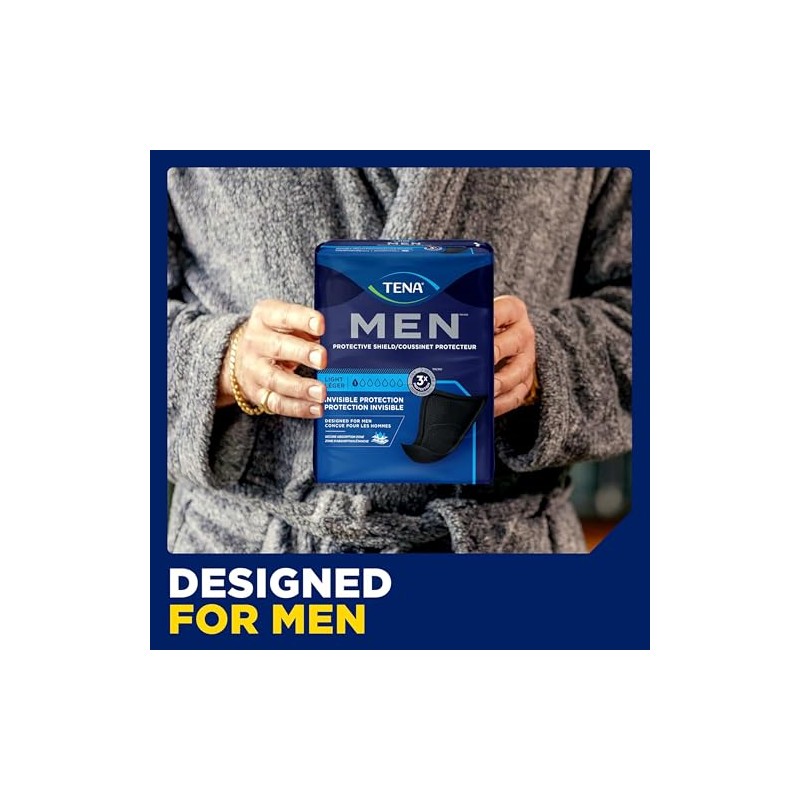 Tena Men Light Incontinence Protective Shield for Men, Bladder Control,