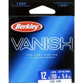 Berkley Berkley Vanish?, Clear, 6lb | 2.7kg, 250yd | 228m Fluorocarbon Fishing Line, Suitable for Saltwater and Freshwater Environments