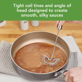 Stainless Steel Whip Whisk, 10" - Kitchen Spiral Whisks for Cooking, Blending, Mixing, Stirring, Whipping & Beating - Whisking Tool as Mixer, Frother & Stirrer - Dishwasher Safe Whisker