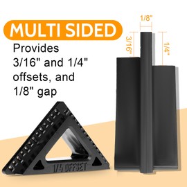 unniu Trimble Professional Grade Door & Window Trim Installation Tool - Precision 3/16" & 1/4" Reveal Gauge for Carpenters, Contractors & DIY Home Renovation Projects (1)