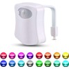 JacobsParts Bathroom Night Light Toilet Bowl Lamp 8 Color LED