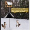 Queension 19-inch Wide Squirrel Proof Baffle,Squirrel Guard Stopper for Outside