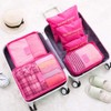 Teynewer 6PCS Travel Organiser Packing Bags Packing Cubes Set Durable