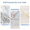 Alsoo Tablecloth Rectangle 55" x 75", Farmhouse Linen Style Table