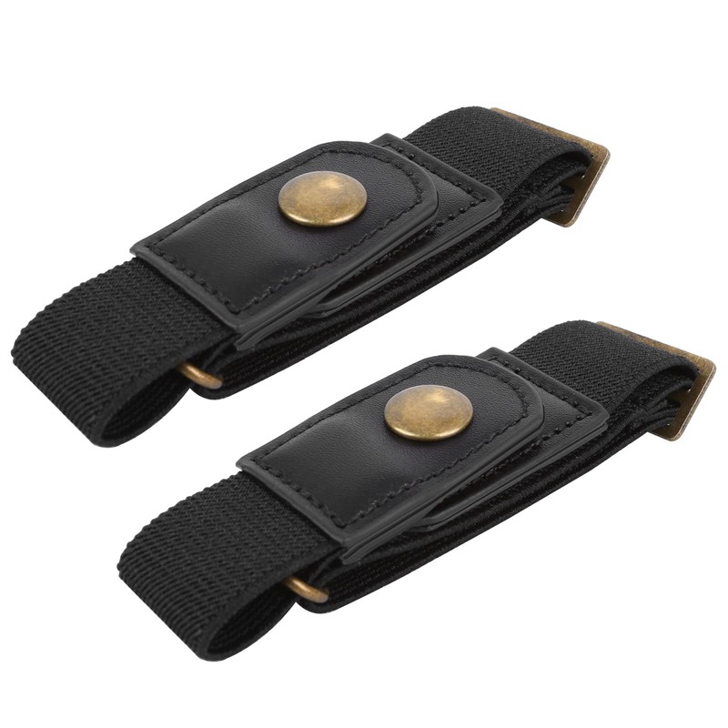 Lusofie 2pcs No Buckle Belt Women，Belt Elastic Comfortable Invisible Belt