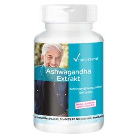 Ashwagandha Capsules Extract 1000mg - 120 High Dose Capsules - Vegan | Vitamintrend®
