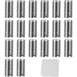 DEFIYEAR 20 PCS Threaded Inserts for Wood Kit - M8 to M6 Thread Reducer Male Female Reducing Nut Repair Tool, Self-Tapping Stainless Steel Metal Insert Nuts Set for Furniture DIY Repair(M6*1.0/M8*1.2)
