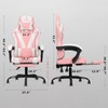 ErgoDesign Gaming Chair with Linkage Armrest & Footrest, High Back