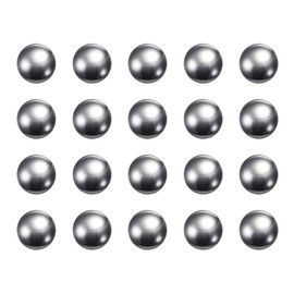 sourcing map 20pcs Precision Balls 12mm Diameter G10 Chrome Steel Ball for Bearings, Silver