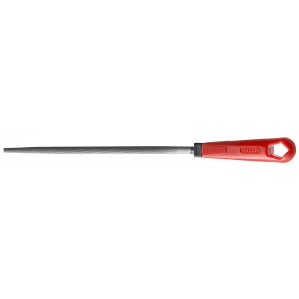 FACOM RD.MD250EMA Series RD.Mdema Second Cut Round File with Handle, 250 mm Length