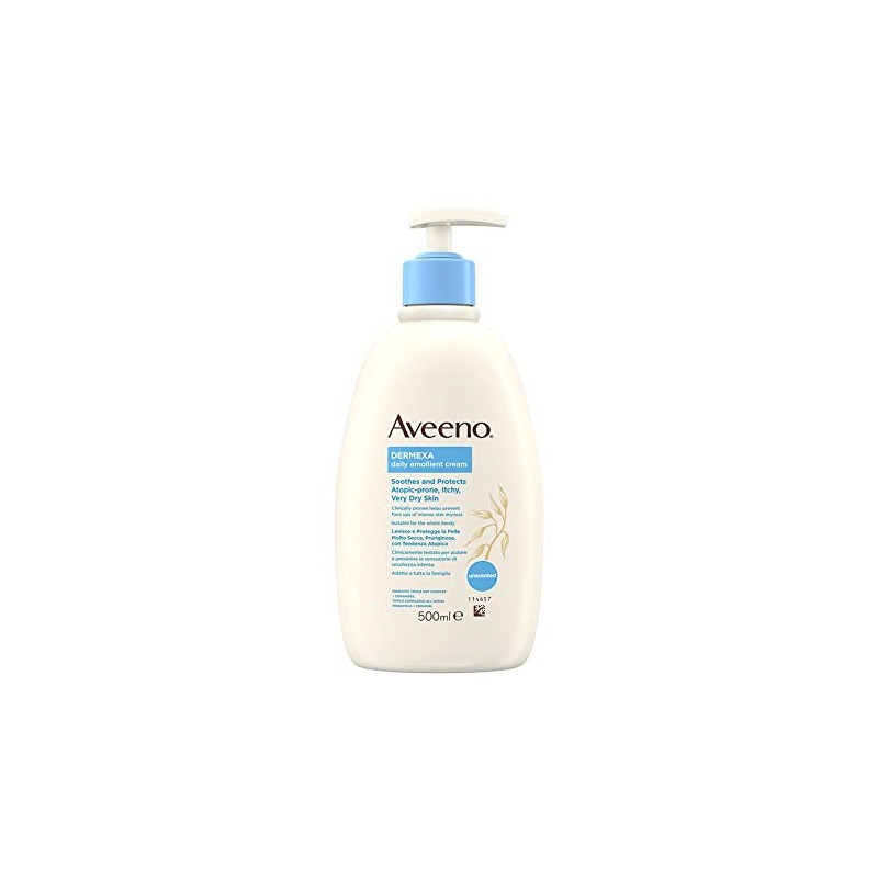 Aveeno Dermexa Crema Emolliente per Uso Quotidiano per Pelle Secca,