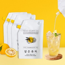 Jeju People Sell Partner Company [4 packs] Mondus filled citron Geoje citron tea concentrate highball ade low temperature fermentation / [4팩] 몬더스 담은유자 거제유자차 원액 하이볼 에이드 저온발효