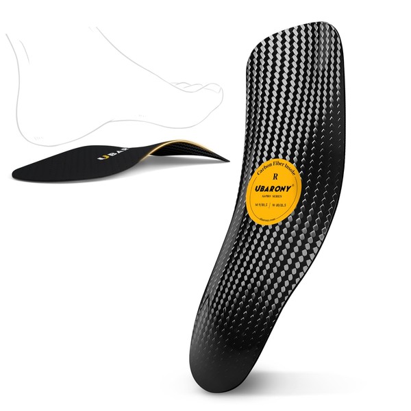 240+lbs Arch Support Inserts for Men Women, 3/4 Carbon Fiber