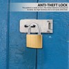 2 Piece Security Padlock with 6 Keys Anti-Theft Shear Proof