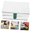 COHEALI Iron Tool Storage Box Durable Metal Organizer with Ample