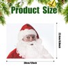 LOMIMOS 2PCS Christmas Car Rear Window Sticker,PVC self-Adhesive Surprised Santa