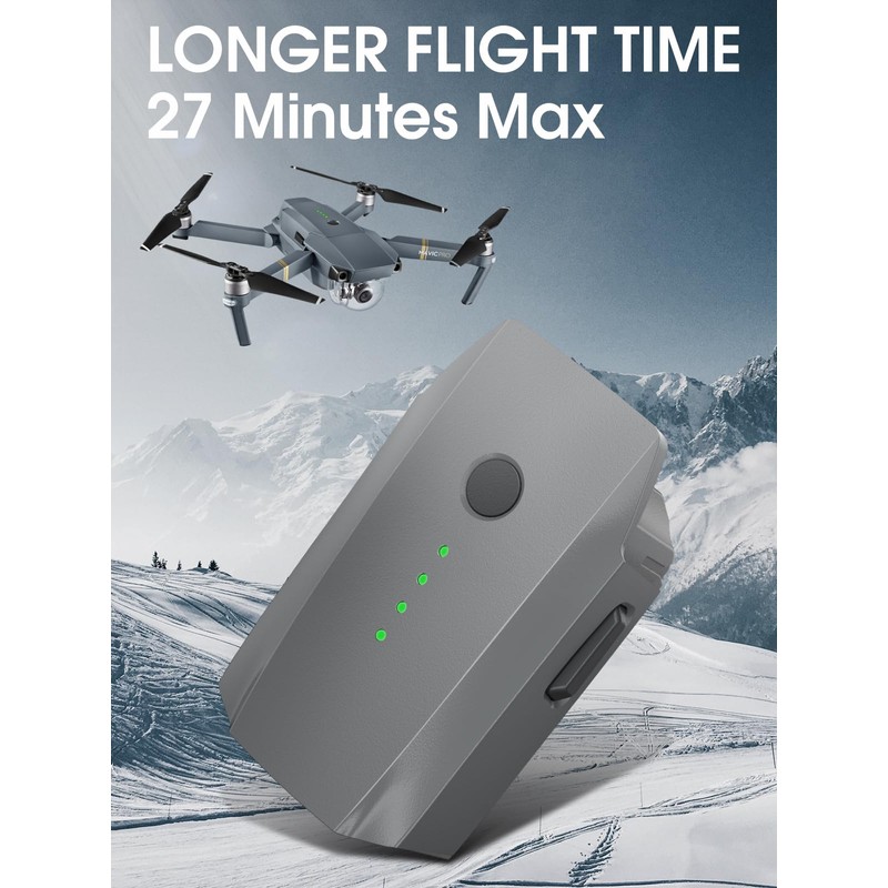 Homesuit Mavic Pro Battery, 2-Pack 3830mAh 11.4V Intelligent Flight Battery