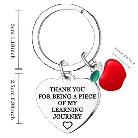 Waeceip Teacher Gifts Best Teacher Keyring Gifts Teacher Thank You Gifts Teacher's Day Gifts Teacher Appreciation Gifts Graduation Season, Thanksgiving Christmas