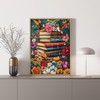 PICKFORU Wildflower Pages Jigsaw Puzzle for Adults, Hummingbird Vintage Book
