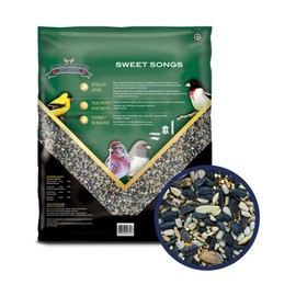 Armstrong Wild Bird Food Royal Jubilee Sweet Songs Blend, 14 Pounds - with Black Oil Sunflower, White & Red Millet, Sunflower Kernel Chips, Nyjer, Safflower and Peanuts - Ideal for Outside Feeders
