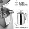 Secura French Press Coffee Maker, 50-Ounce, 304 Stainless Steel Insulated