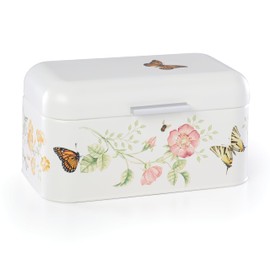 Lenox 892520 Butterfly Meadow Breadbox, 11.25" L x 6.5" W x 6.25" H