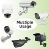 Mast Mount for Surveillance Camera with 3 Adjustable Clamps, Corner