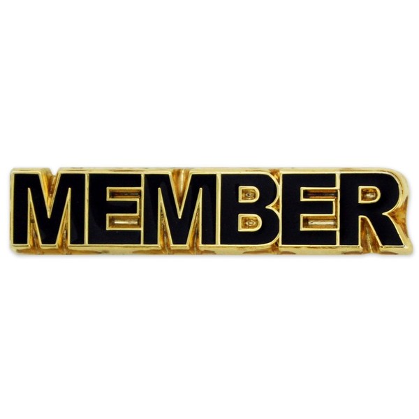 PinMart Gold Plated Member Enamel Lapel Pin