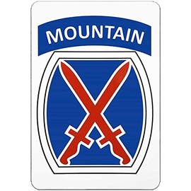 Vintage Ski World 10th Mountain Division Logo Magnet
