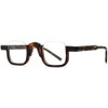 HEPIDEM Matte Multicolor Acetate Glasses Frame Women,Semi Rimless Round Optical