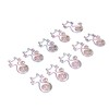 100pcs Cat Shape Paper Clips Colorful Plating Process Increased Slip