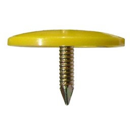 2 1/2" x 12GA Ring GALV X-Cap Plastic Cap Nails 2,000ct