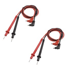 LDEXIN 2pairs 90cm/35" Long Digital Laboratory Multimeter Voltmeter Test Lead Probe Wire Cable Banana Plug Connector Black Red 1000V