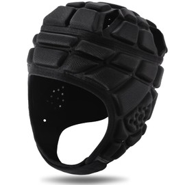 KRUI Soft Shell Helmet 7v7 Flag Football Helmet Scrump Cap Soft Padded Rugby Helmet Headguard Adjustable Breathable EVA Foam Impact Resistant for Youth Adults