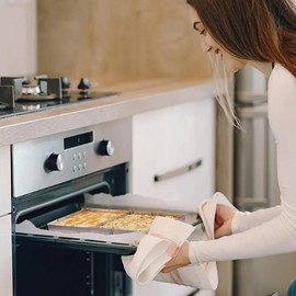 Anicy Backrahmen Rechteckig Verstellbar - Tortenring Verstellbar Wiederverwendbar Edelstahl Backform Rechteckig Tortenring mit Teiler für Kuchen Torten Pizza Backen und Dekorieren