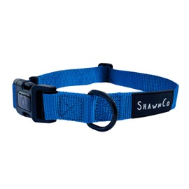 ShawnCo Dream Walk Dog Collar- Premium, Adjustable and Comfortable Pet Collar for Small, Medium, Large and Extra Large Dogs (Electric Blue,S)